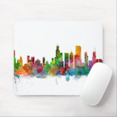 Skyline Chicagos Illinois Mousepad (Mit Mouse)