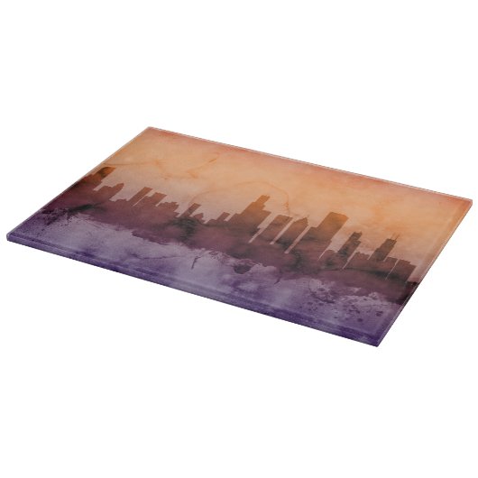 Skyline Chicagos Illinois Schneidebrett (Ecke)