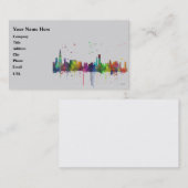 SKYLINE CHICAGOS, ILLINOIS VISITENKARTE (Vorne/Hinten)