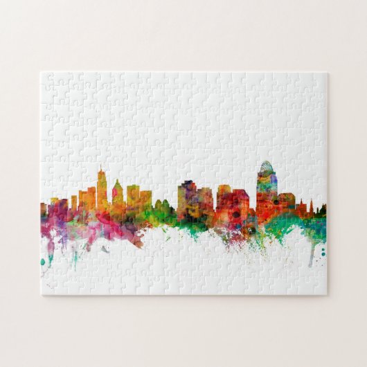 Skyline Cincinnatis Ohio Puzzle (Horizontal)