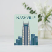 Skyline City Landschaft | Nashville, Tennessee Postkarte (Stehend Vorderseite)