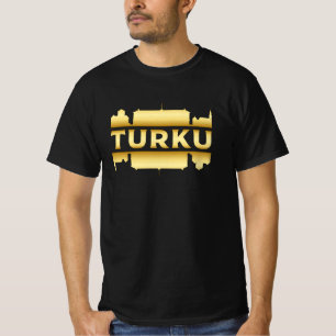 Skyline Cityscape Turku Finland City Geschenk Idee T-Shirt
