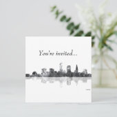 SKYLINE CLEVELANDS, OHIO EINLADUNG (Stehend Vorderseite)