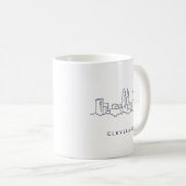 Skyline Clevelands Ohio Kaffeetasse (VorderseiteRechts)