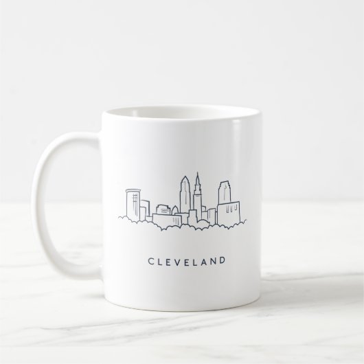 Skyline Clevelands Ohio Kaffeetasse (Links)