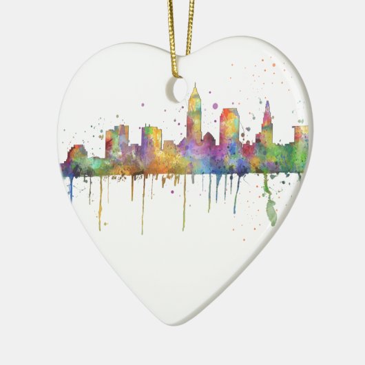 SKYLINE CLEVELANDS, OHIO KERAMIKORNAMENT (Links)