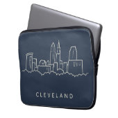 Skyline Clevelands Ohio Laptopschutzhülle (Vorderseite Links)