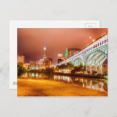 Skyline Clevelands Ohio Postkarte (Vorne/Hinten)