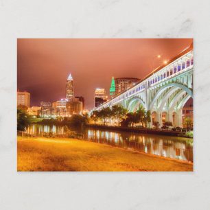 Skyline Clevelands Ohio Postkarte