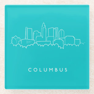 Skyline Columbus, Ohio Glasuntersetzer