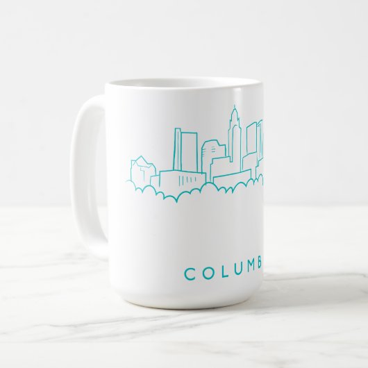 Skyline Columbus, Ohio Kaffeetasse (Vorderseite Links)