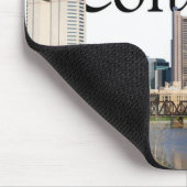 Skyline Columbus Ohio mit Columbus im Himmel Mousepad (Ecke)