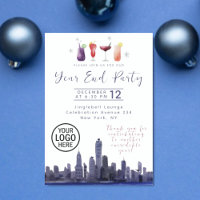 Skyline Company Year End Party Einladung