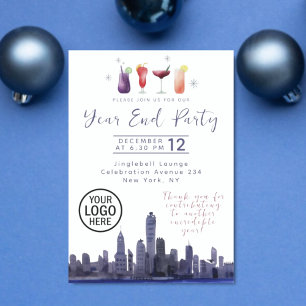 Skyline Company Year End Party Einladung