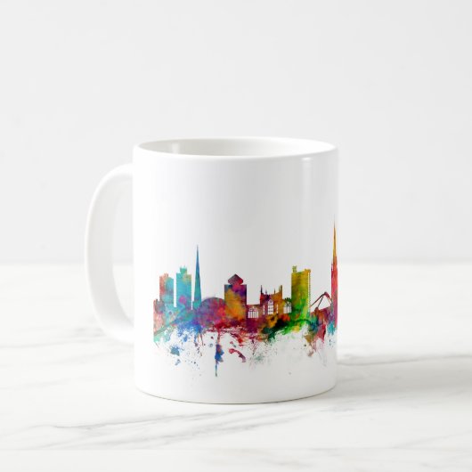 Skyline Coventrys England Kaffeetasse (Vorderseite Links)