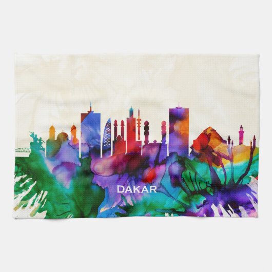 Skyline Dakar Geschirrtuch (Horizontal)