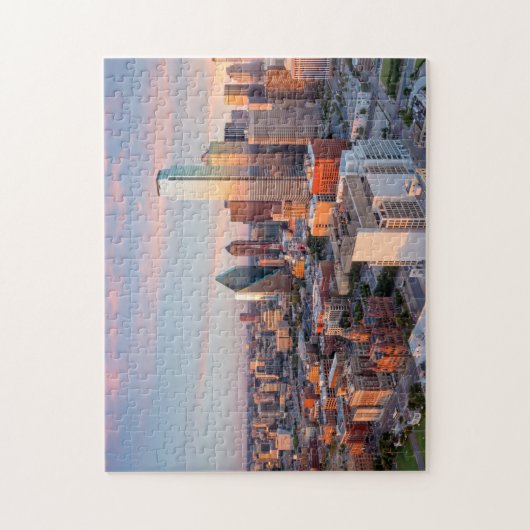 Skyline Dallas Downtown Dallas View West End Dalla Puzzle (Vertikal)