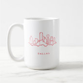Skyline Dallas Texas Kaffeetasse (Links)