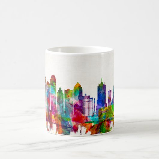 Skyline Dallas Texas Kaffeetasse (Mittel)