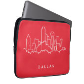 Skyline Dallas Texas Laptopschutzhülle (Vorne Rechts)