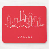 Skyline Dallas Texas Mousepad (Vorne)