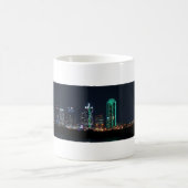 Skyline Dallas, Texas nachts Kaffeetasse (Mittel)