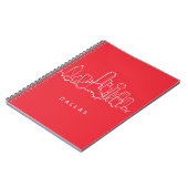 Skyline Dallas Texas Notizblock (Linke Seite)
