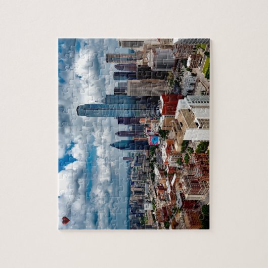 Skyline Dallas Texas Puzzle (Vertikal)