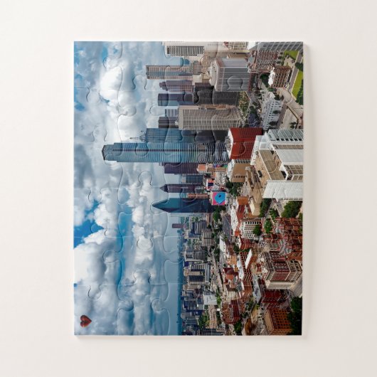 Skyline Dallas Texas Puzzle (Vertikal)