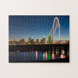 Skyline-Dämmerung von Dallas Puzzle
