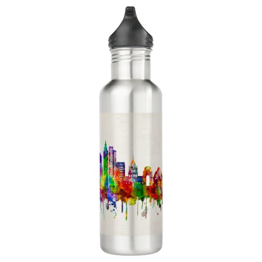 Skyline Delhi Edelstahlflasche (Rechts)