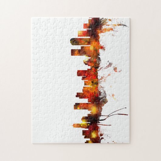 Skyline Denvers Colorado Puzzle (Vertikal)