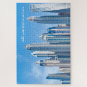 Skyline der futuristischen Wolkenkratzer in Dubai, Puzzle (Vertikal)