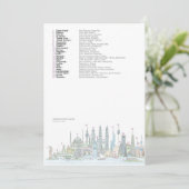 Skyline der Karte der Welt(Antworten) (Stehend Vorderseite)