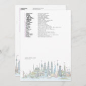 Skyline der Karte der Welt(Antworten) (Vorne/Hinten)