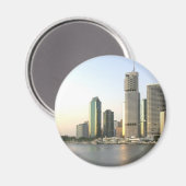 Skyline der Stadt Brisbane Magnet (Vorderseite/Rückseite)