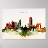 Skyline der Stadt Mexiko Poster (Vorne)