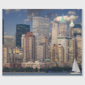 Skyline der Stadt New York Geschenkpapier (Flach)