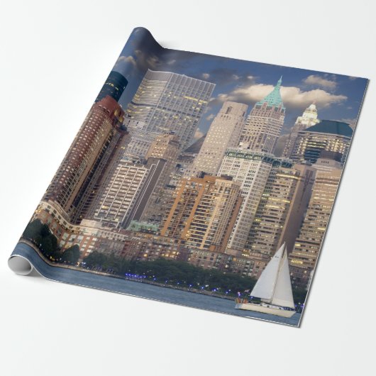 Skyline der Stadt New York Geschenkpapier (Ungerollt)