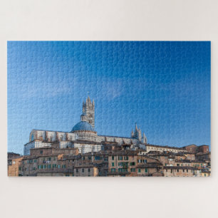 Skyline der Stadt Siena, Toskana, Italien Puzzle