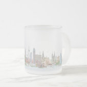 Skyline der Welt Mattglastasse (VorderseiteRechts)