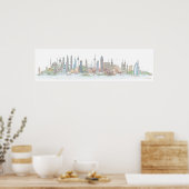 Skyline der Welt Poster (Küche)