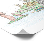 Skyline der Welt Poster (Ecke)