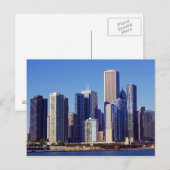 Skyline der Wolkenkratzer im Zentrum von Chicago Postkarte (Vorne/Hinten)