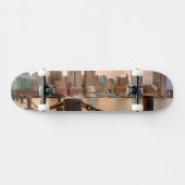 Skyline des Finanzbezirkes von Boston Skateboard (Horizontal)