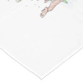 Skyline des World Table Runner Kurzer Tischläufer (Ecke)