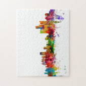 Skyline Detroits Michigan Puzzle (Vertikal)