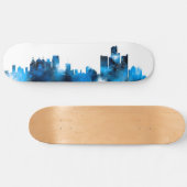 Skyline Detroits Michigan Skateboard (Horizontal)