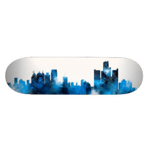 Skyline Detroits Michigan Skateboard