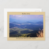 Skyline Drive Shenandoah Postkarte (Vorne/Hinten)